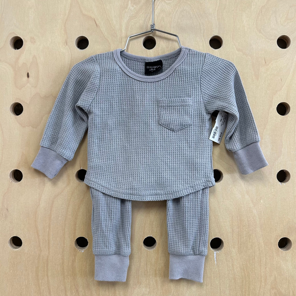 Grey Waffle Knit Outfit