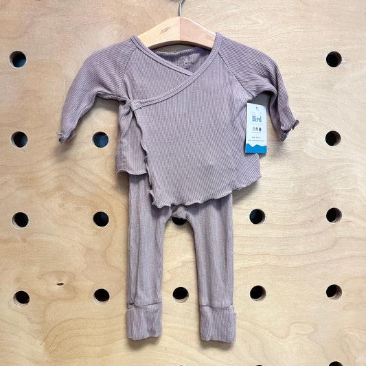 Tan Ribbed Bamboo Outfit