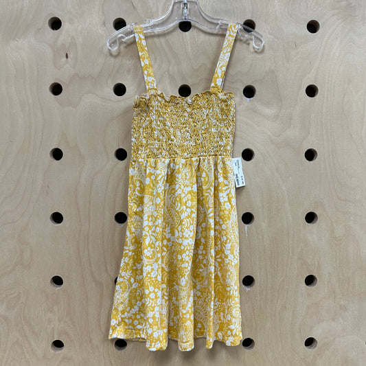 Yellow Floral Paisley Dress