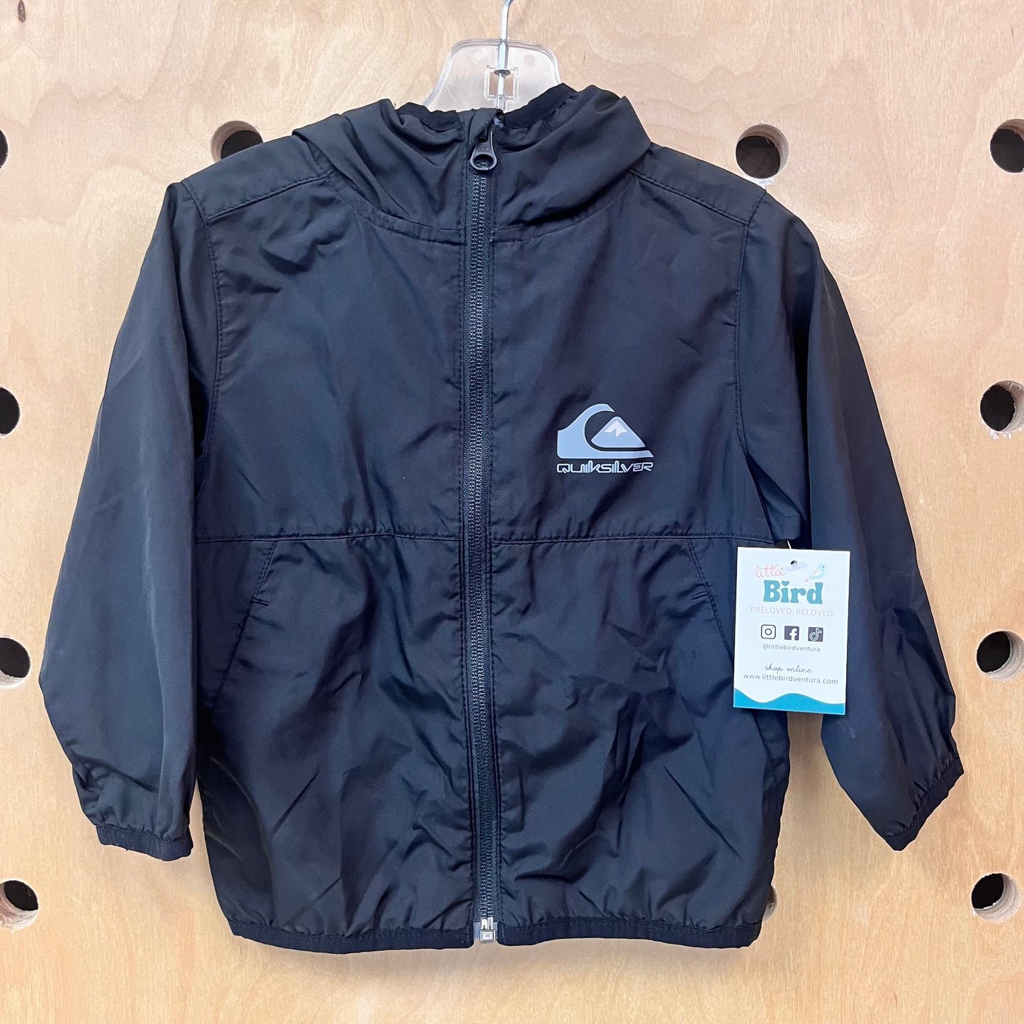 Black Hoodie Windbreaker