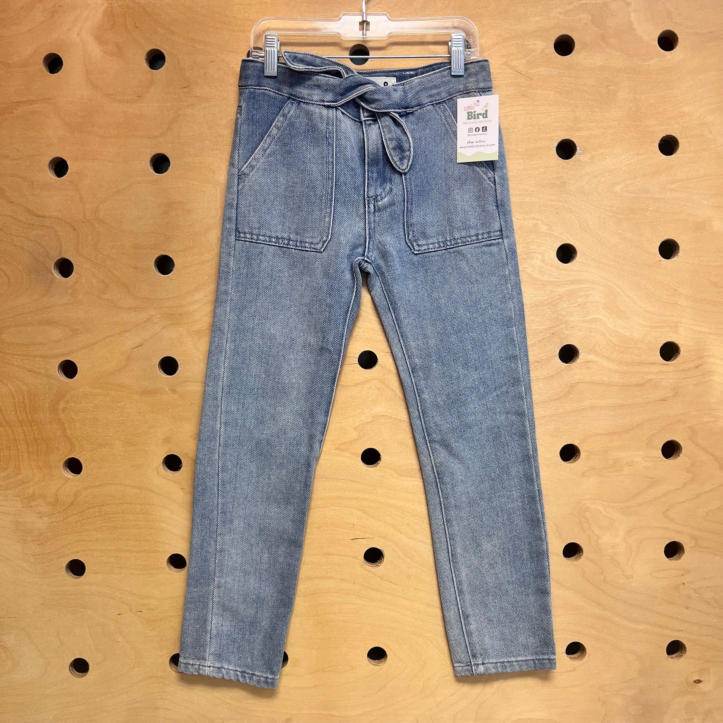 Bow Belt Straight Leg Pants