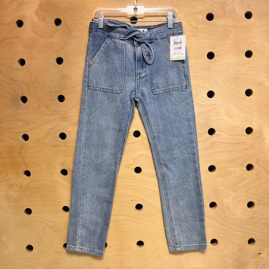 Bow Belt Straight Leg Pants