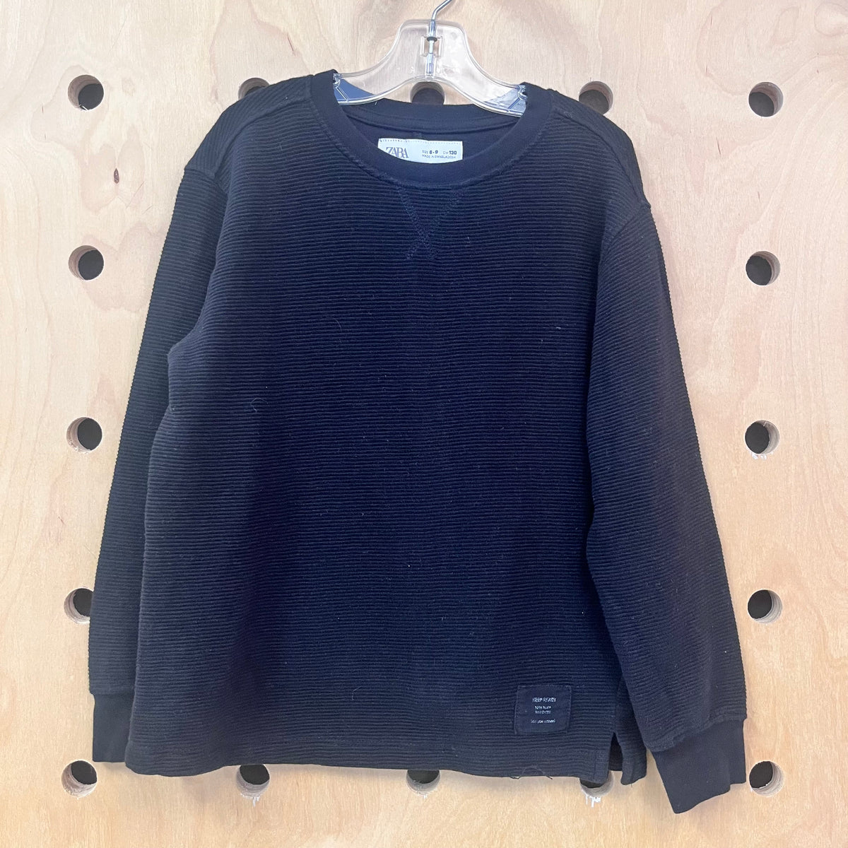 Black Waffle Shirt