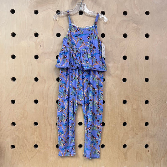 Periwinkle Bird Bamboo Romper