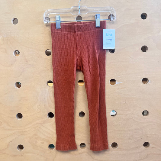 Brown Waffle Knit Organic Leggings