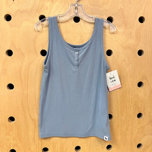 Blue Ribbed Tank