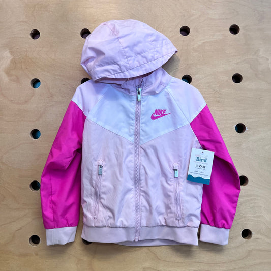 Pinks/White Hooded Windbreaker