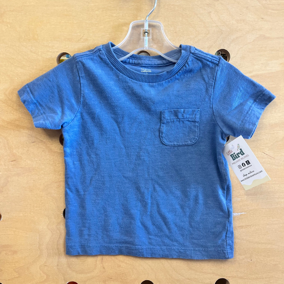Blue Pocket Tee