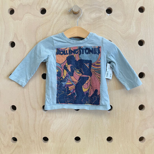 Blue Rolling Stones Tee