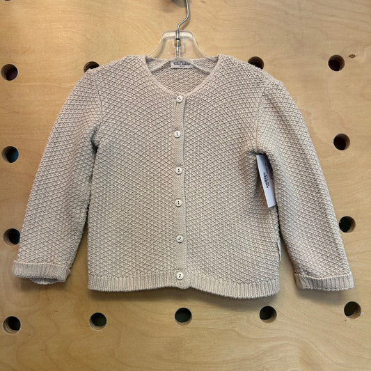 Beige Knit Cardigan