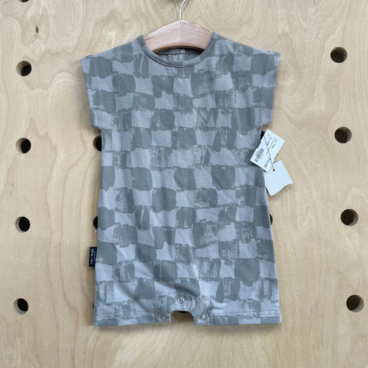 Grey Checkered Romper NEW!
