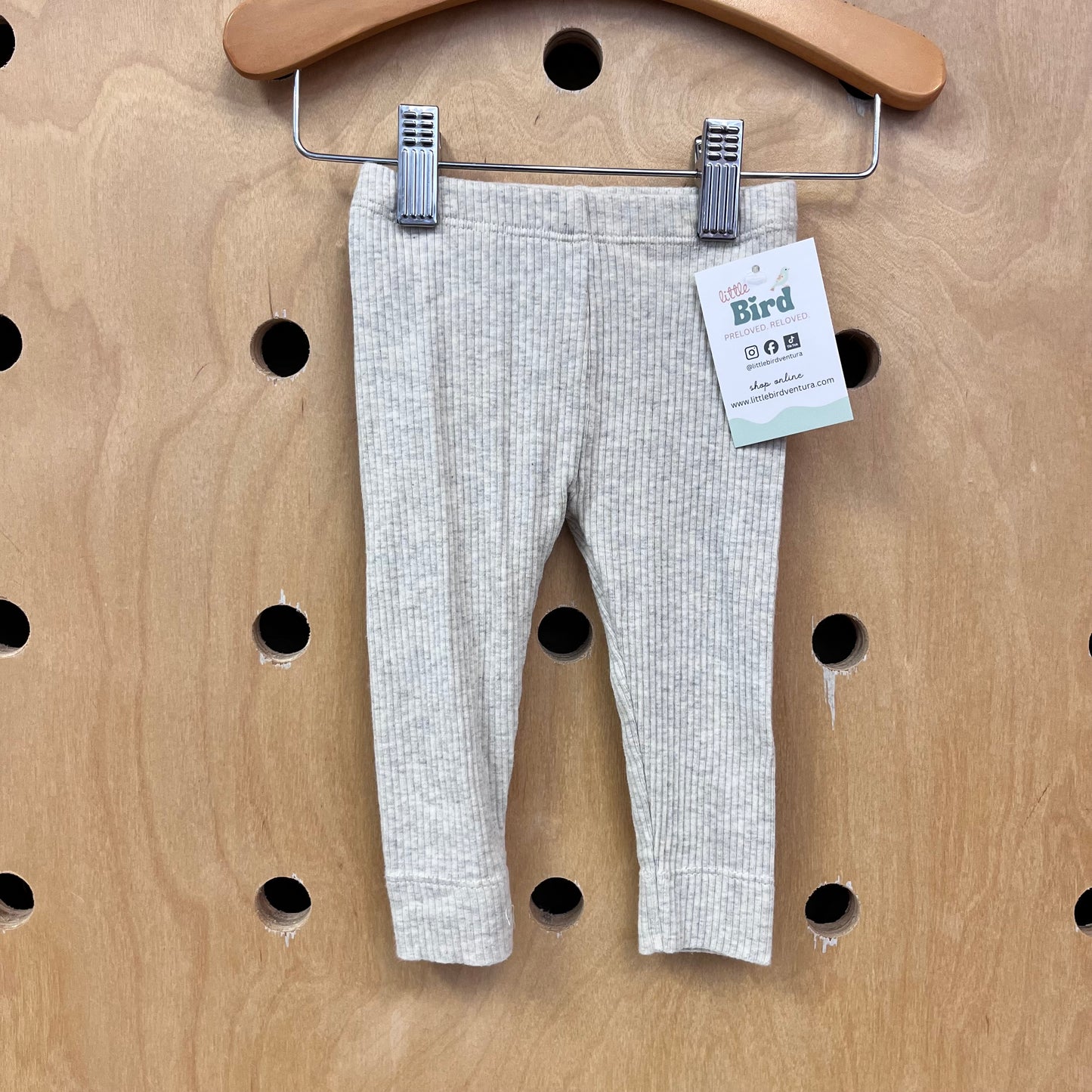Oatmeal Ribbed Leggings