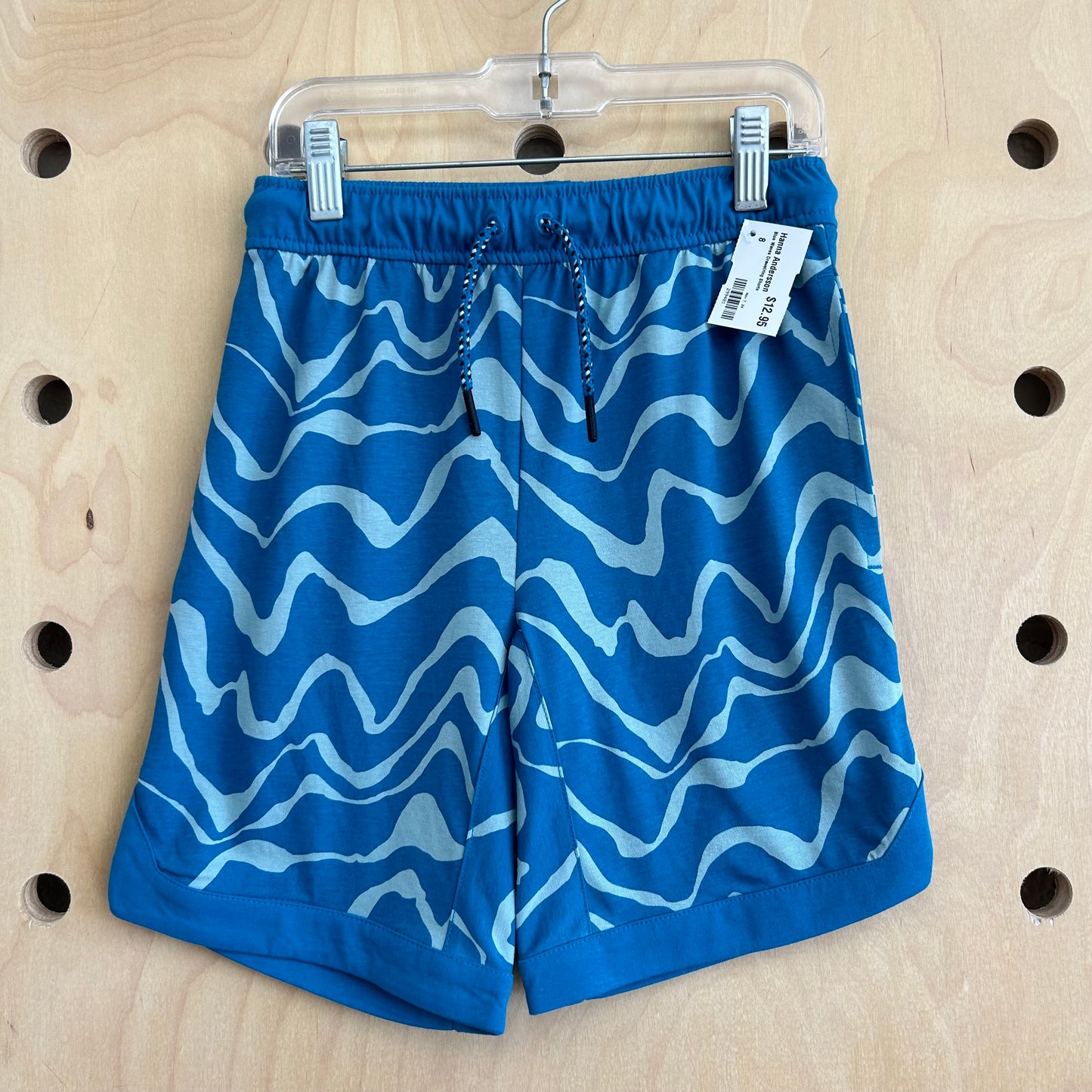 Blue Waves Drawstring Shorts