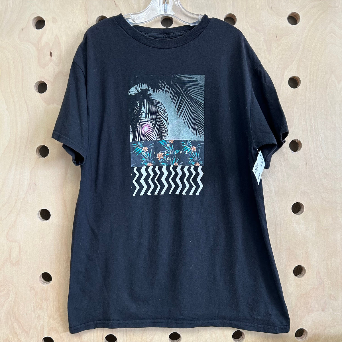 Black Tropical Tee