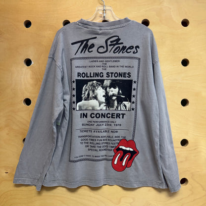 Grey Rolling Stones Long Sleeve