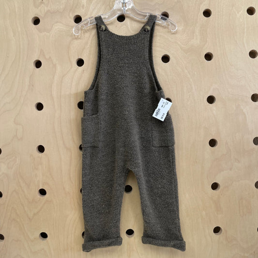 Brown Knit Romper