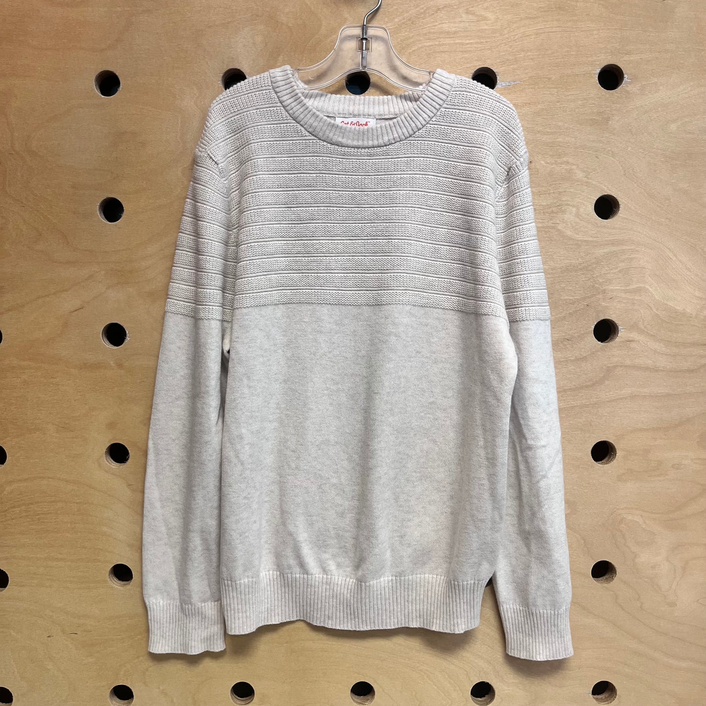 Cream Textured LS Shirt
