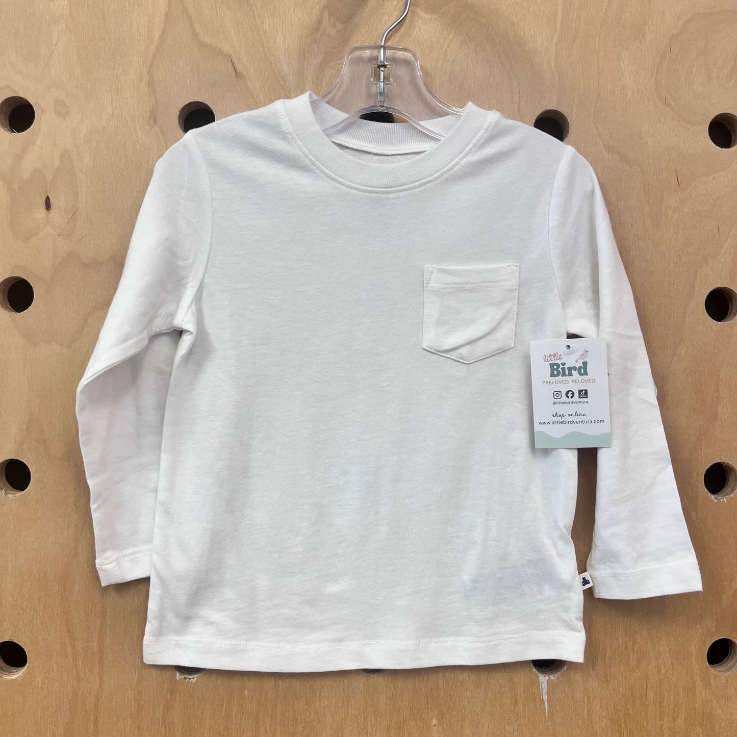White Pocket LS NEW!!