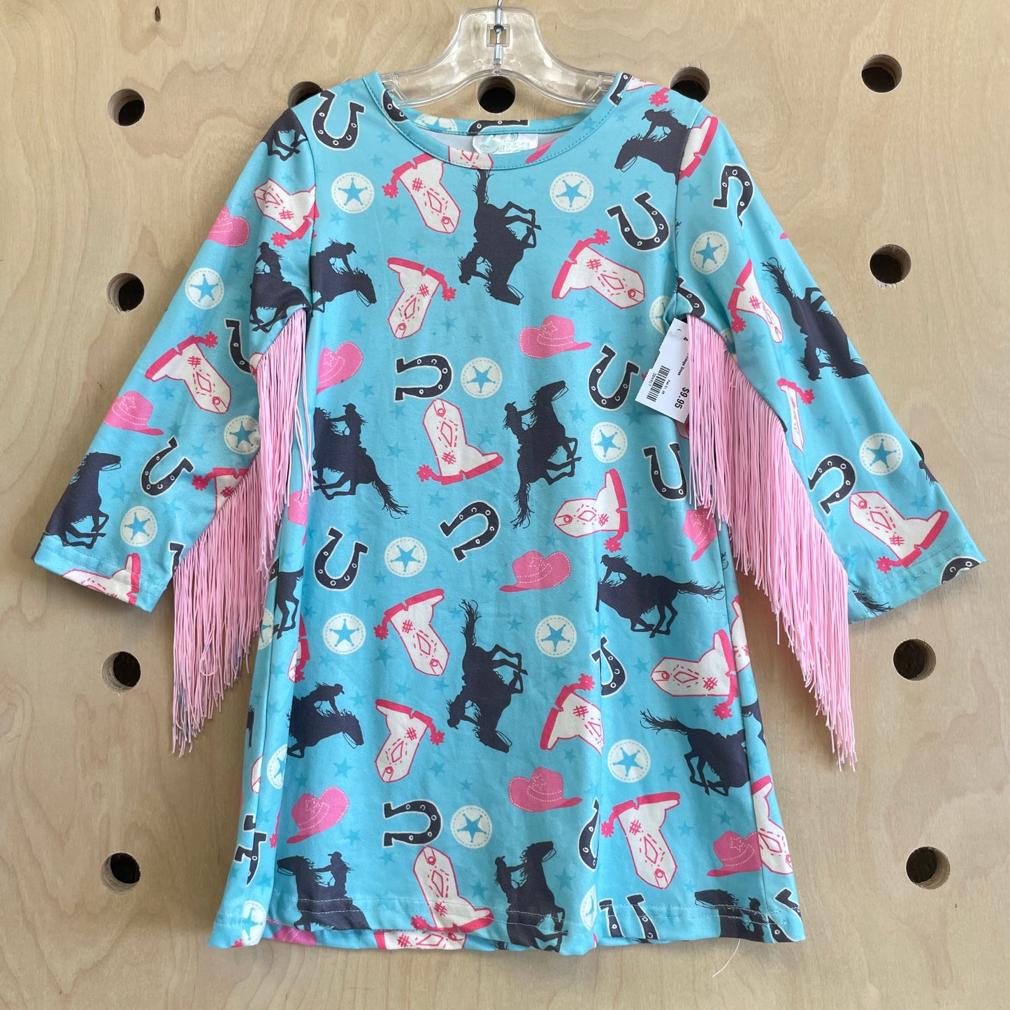 Blue Western Fringe Dress