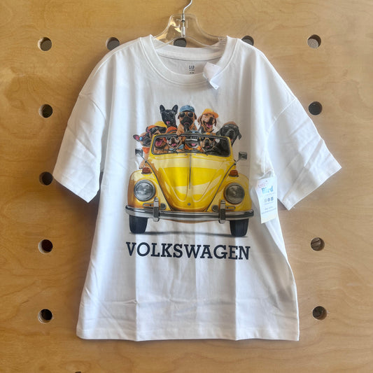 White/Yellow Volkswagon Dog Tee NEW!