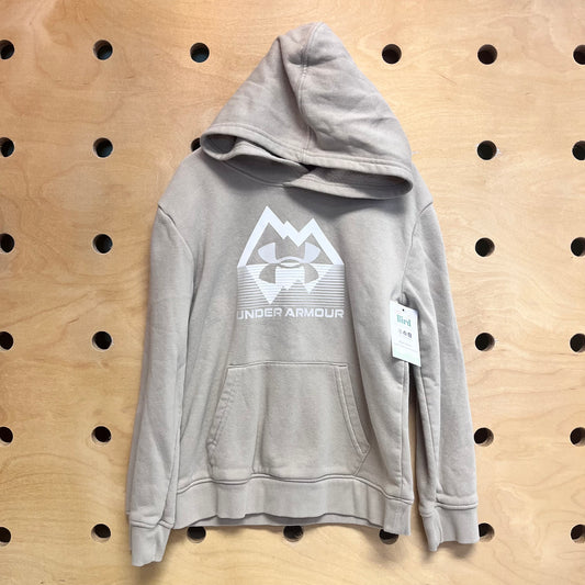 Beige Athletic Logo Hoodie