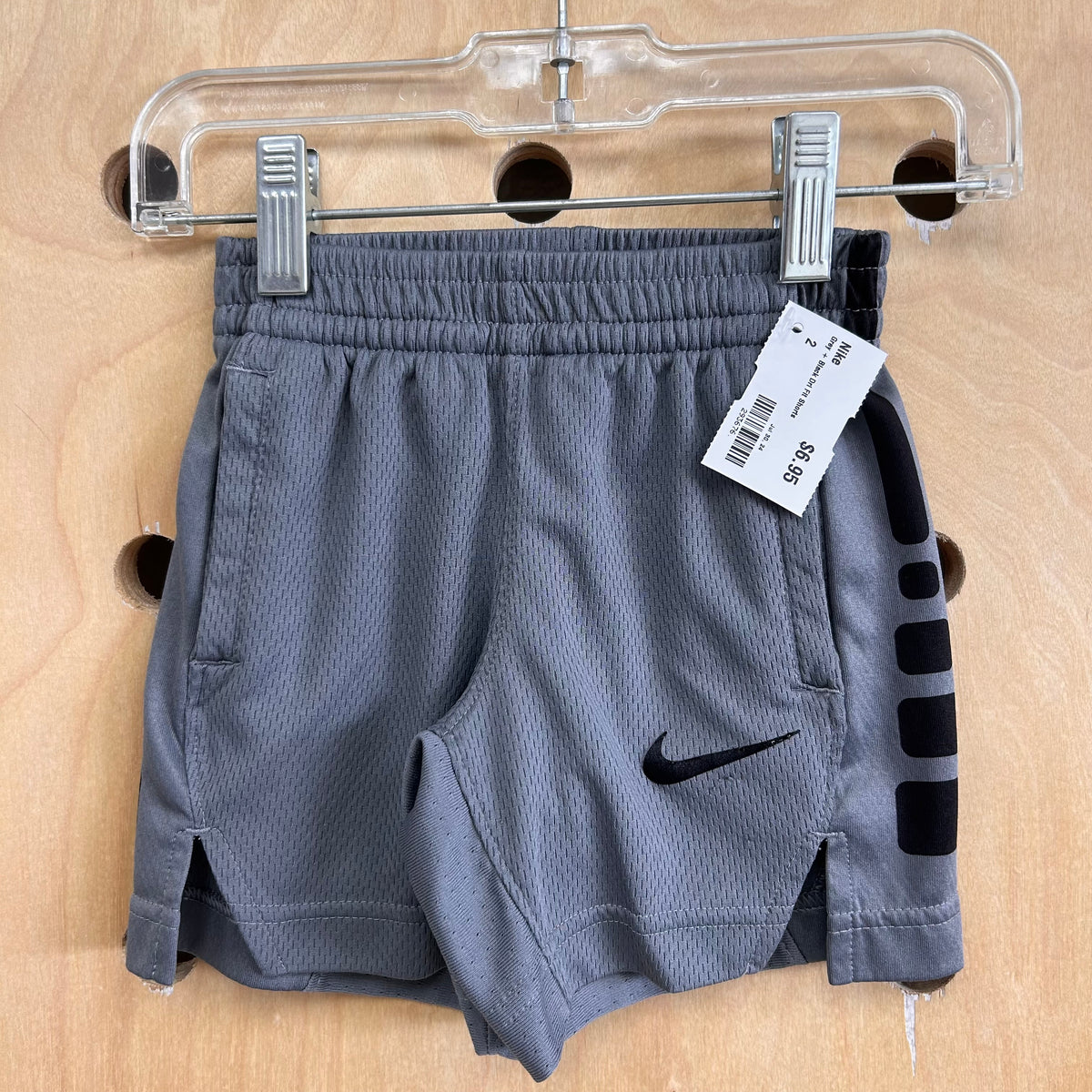 Grey + Black Dri Fit Shorts
