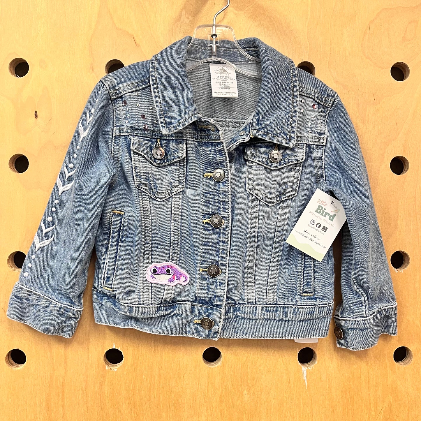 Embroidered Elsa Denim Jacket
