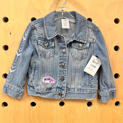 Embroidered Elsa Denim Jacket