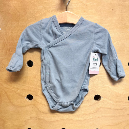 Blue Cotton Snap Bodysuit