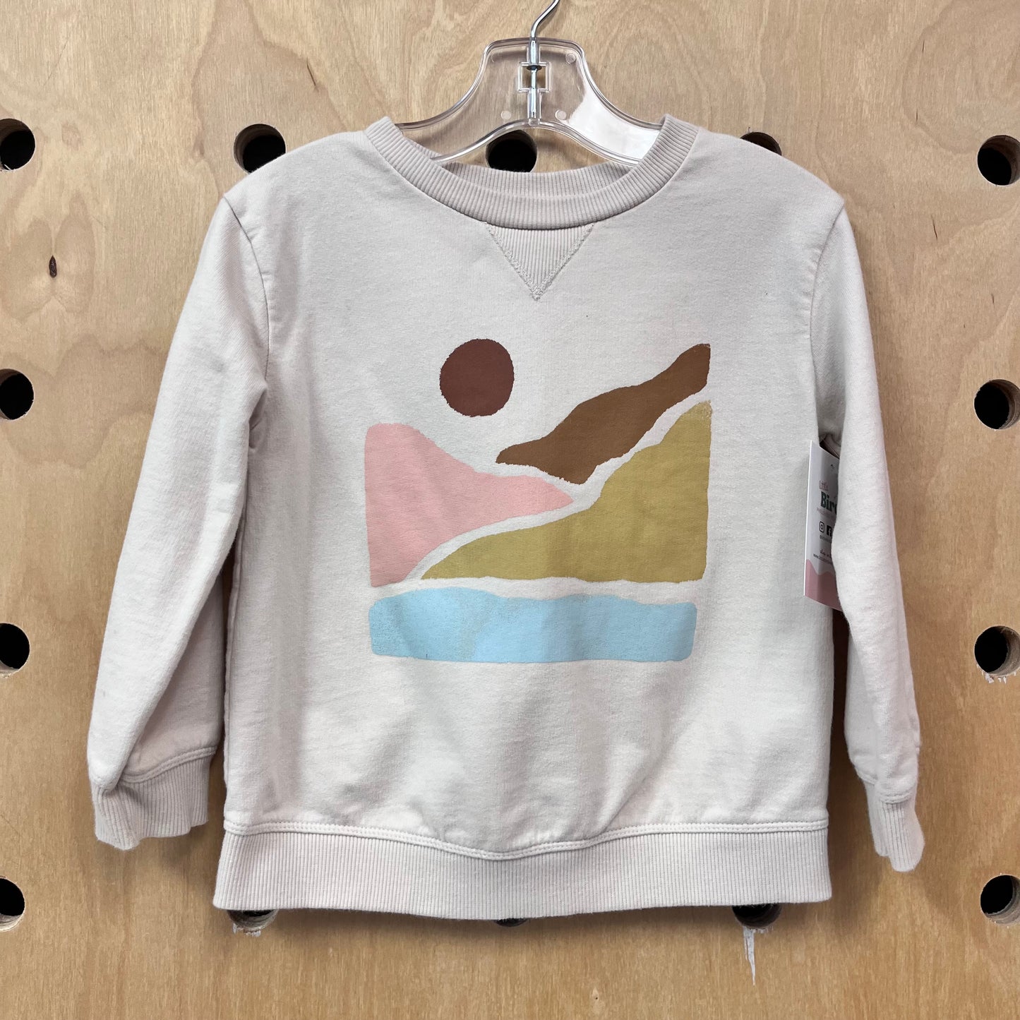 Organic Beige Mountain Sun Pullover