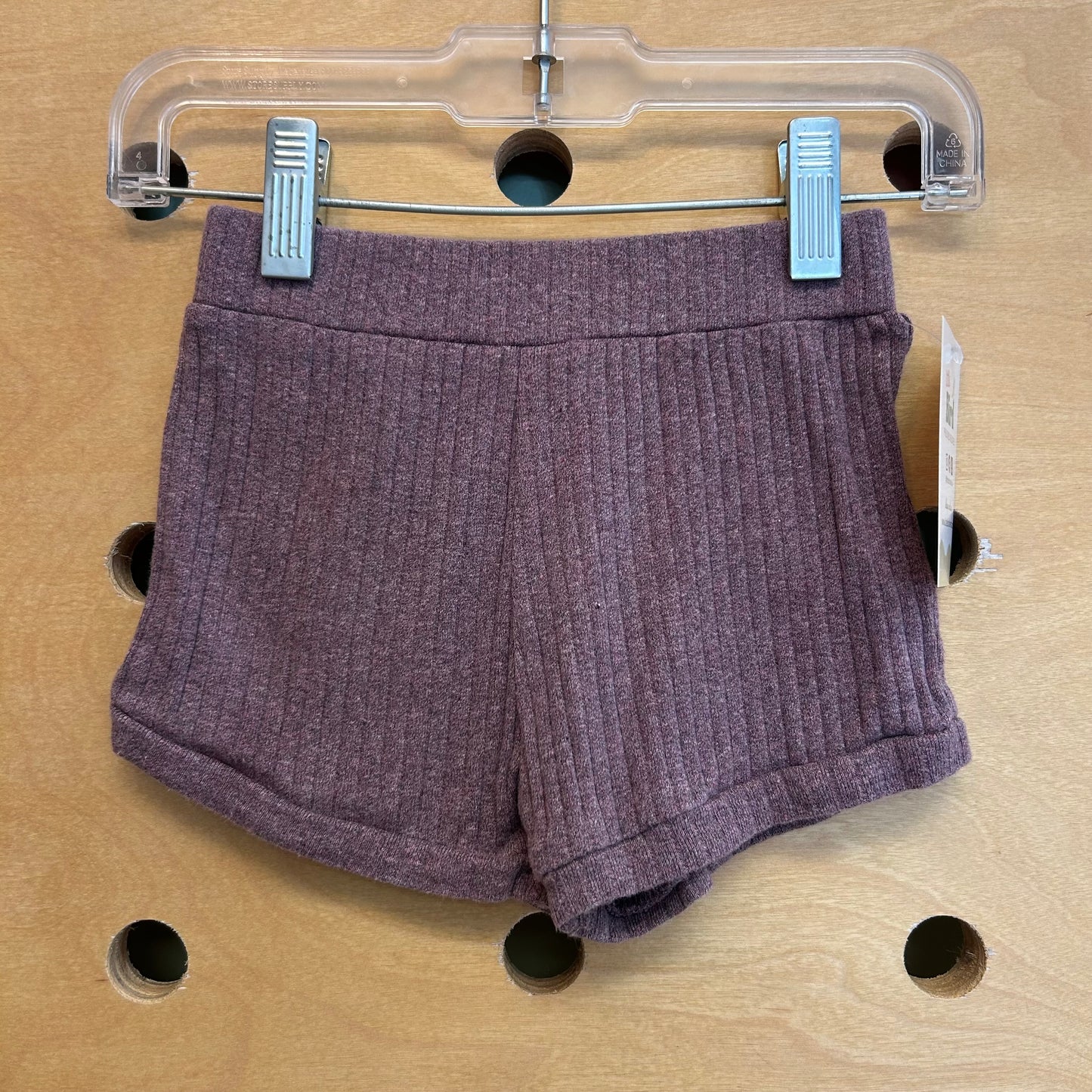 Purple Heathered Organic Shorts