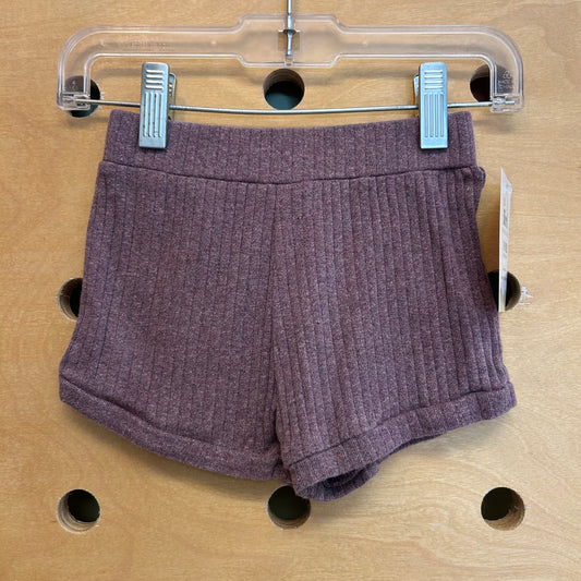 Purple Heathered Organic Shorts
