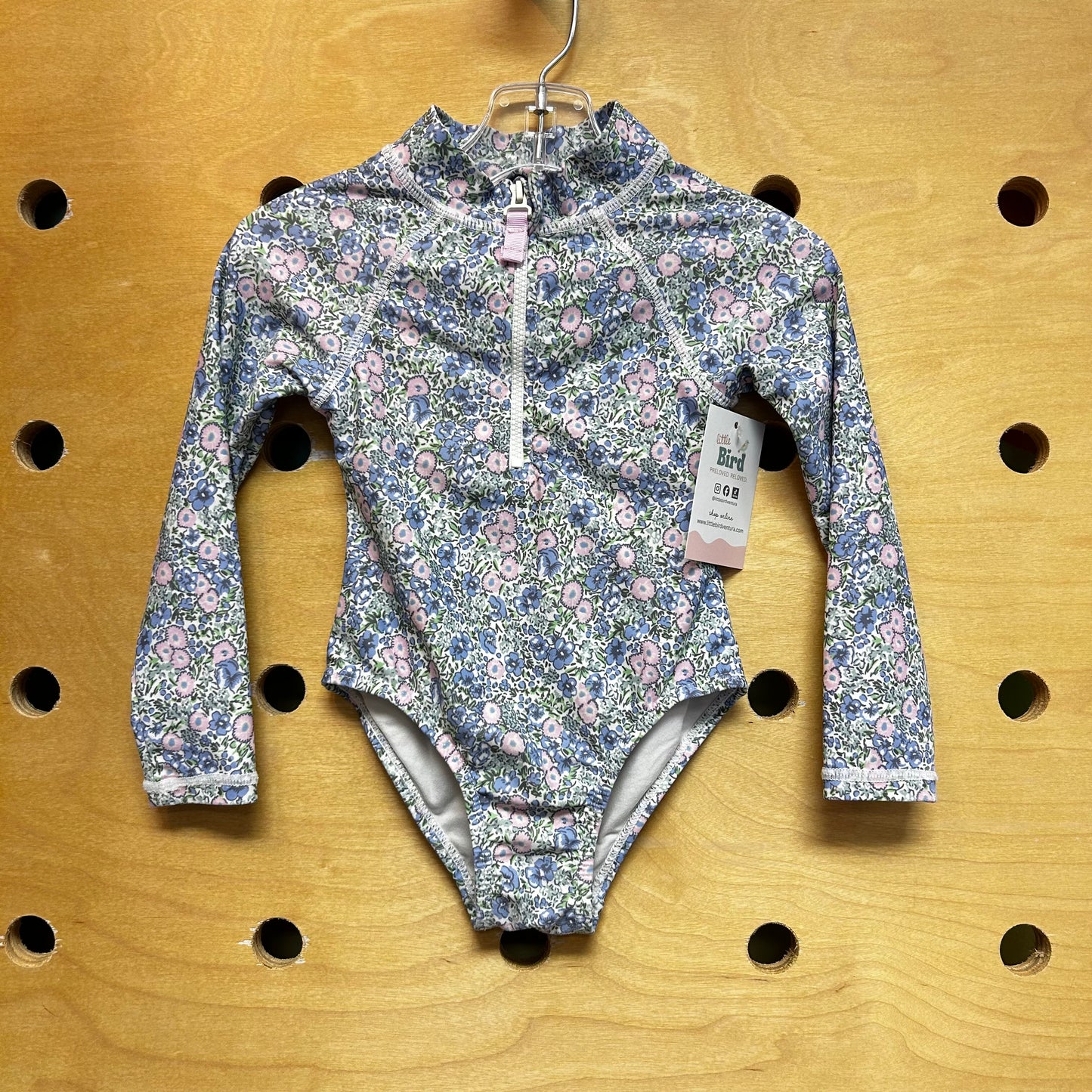 Purple & Pink Floral Swimsuit
