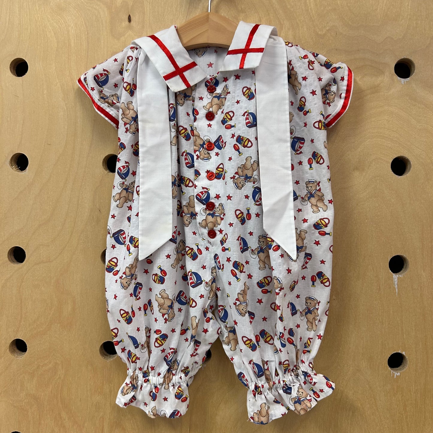 Vintage Teddy Bear Sailor Romper