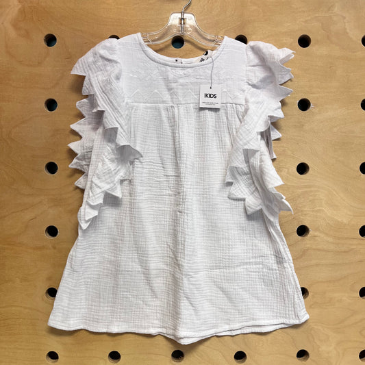 White Embroider Gauze Dress NEW!!