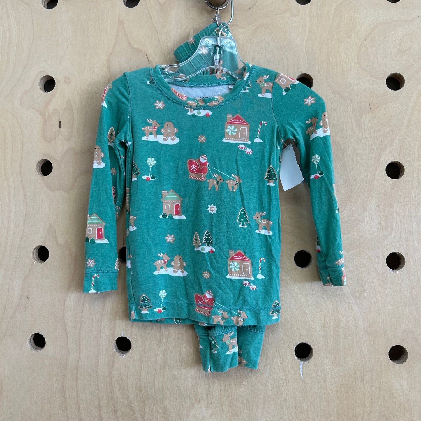 Green Gingerbread House Bamboo Pajamas