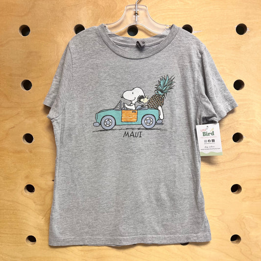 Grey Maui Snoopy Tee
