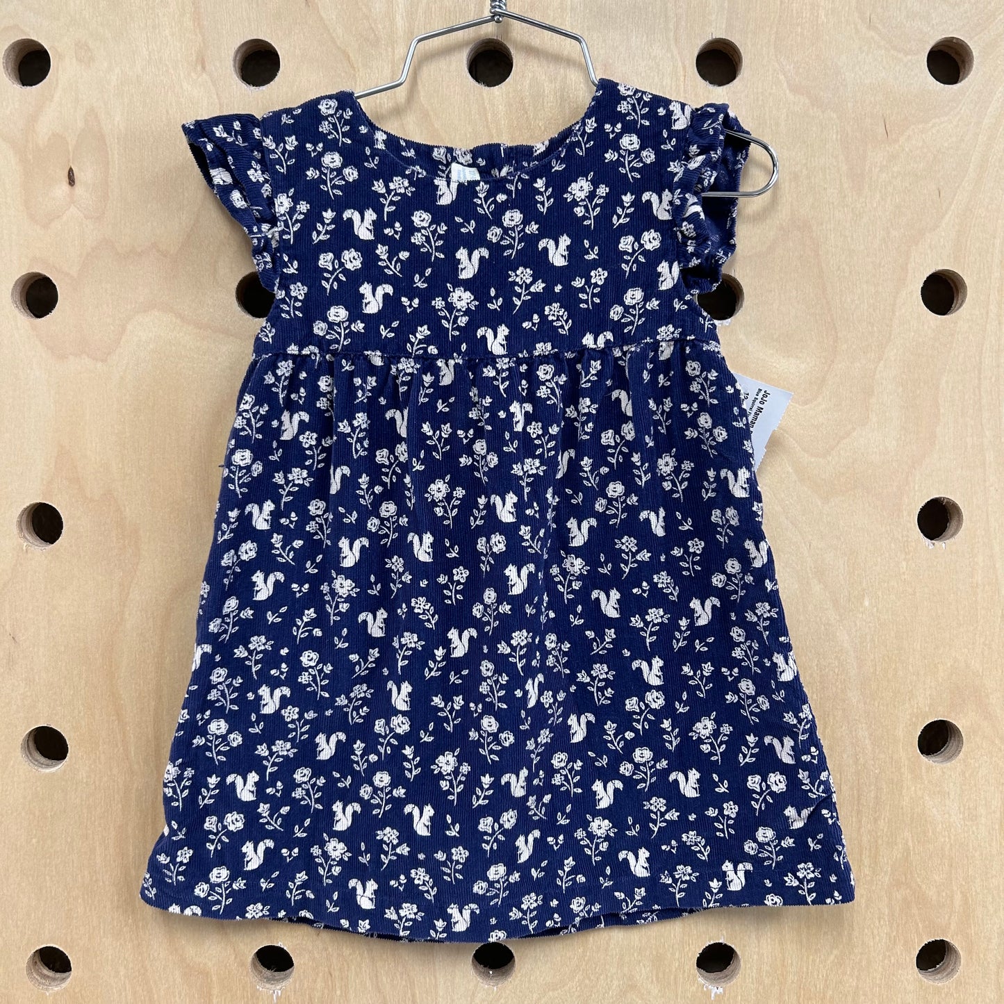 Blue Squirrel Floral Dress