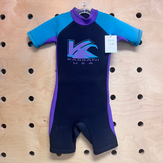 Black/Purple Wet Suit