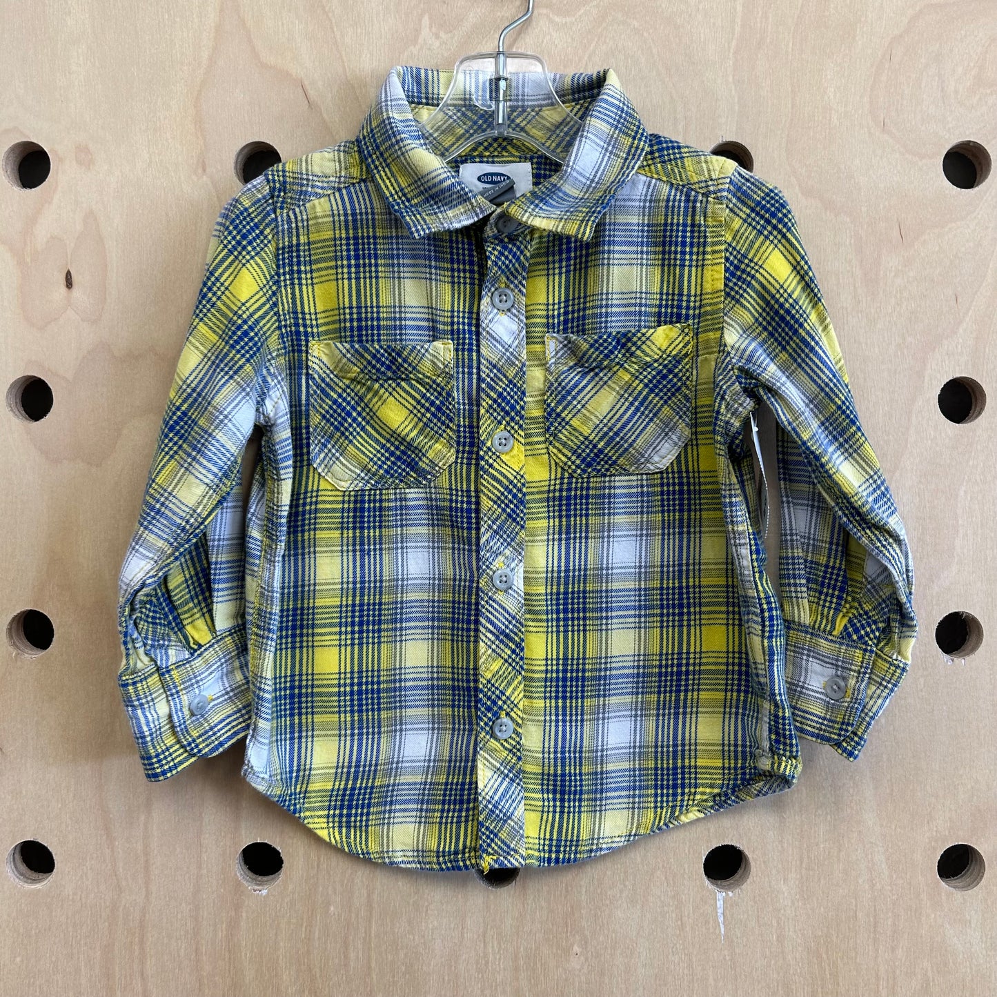 Yellow+Navy Flannel