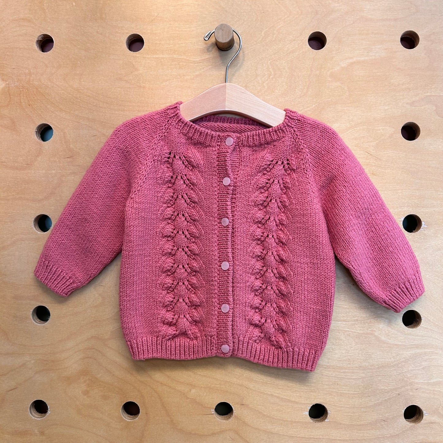 Handmade Teddy Bear Button Sweater