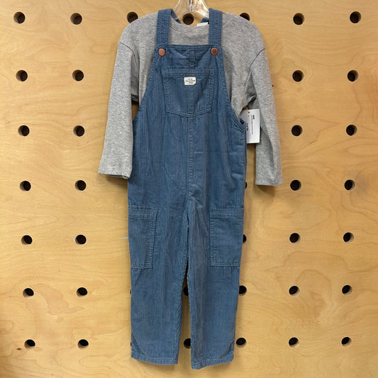 Grey Ribbed/Blue Cord Outfit NEW!