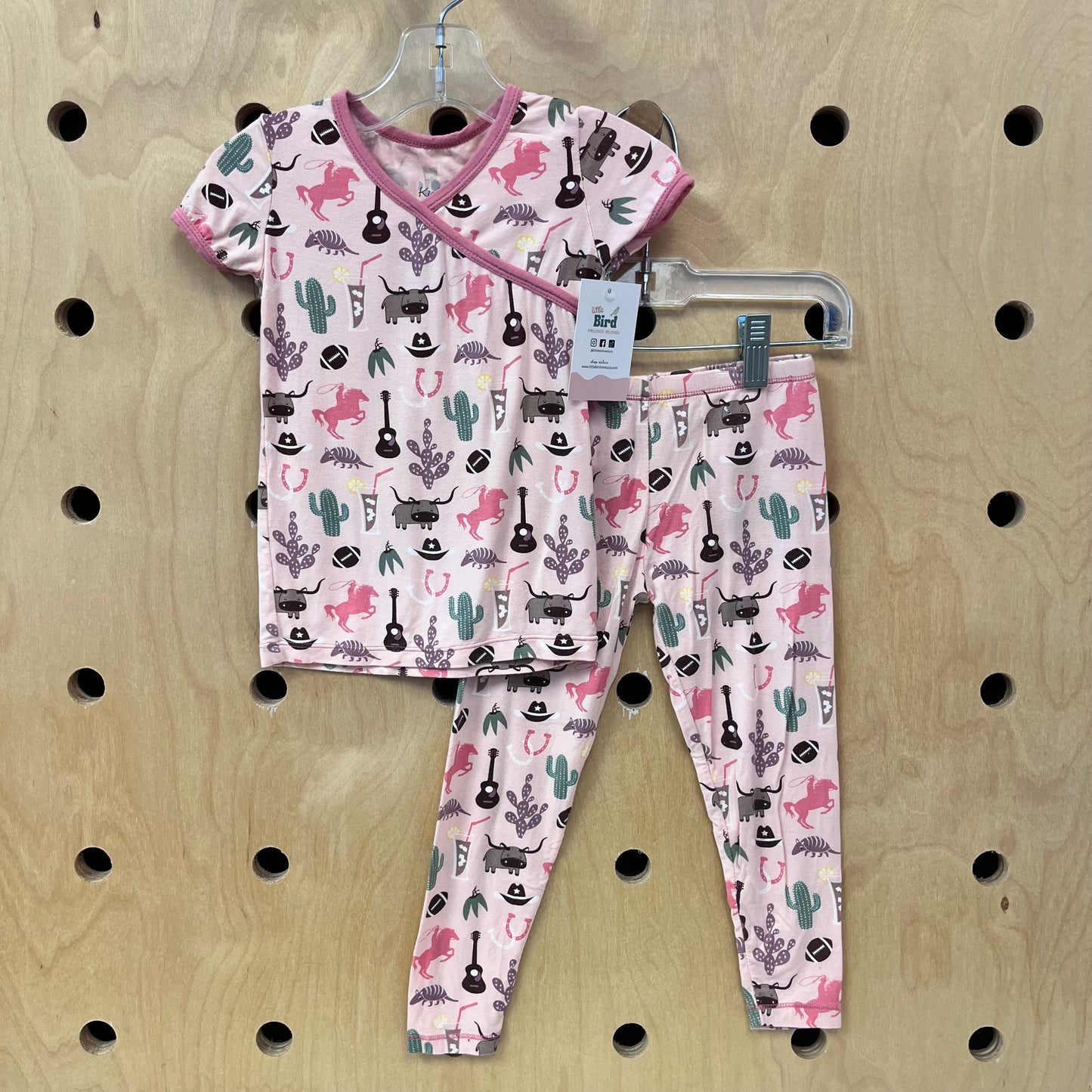 Pink Western Bamboo Pajamas
