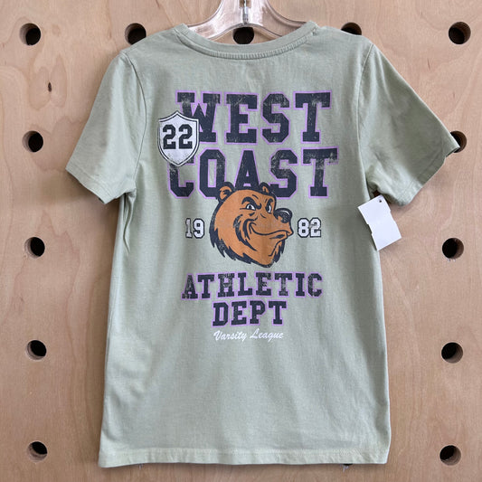 Green West Coast Athletic Tee