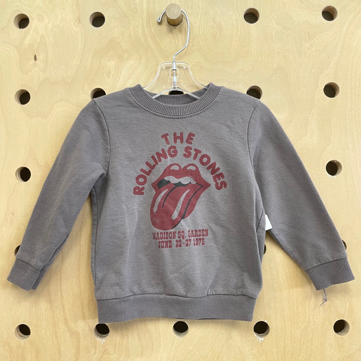 Gray Rolling Stones Crew-Neck