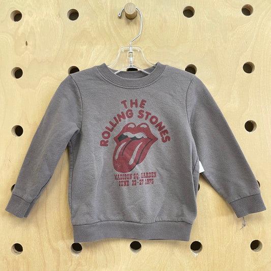 Gray Rolling Stones Crew-Neck