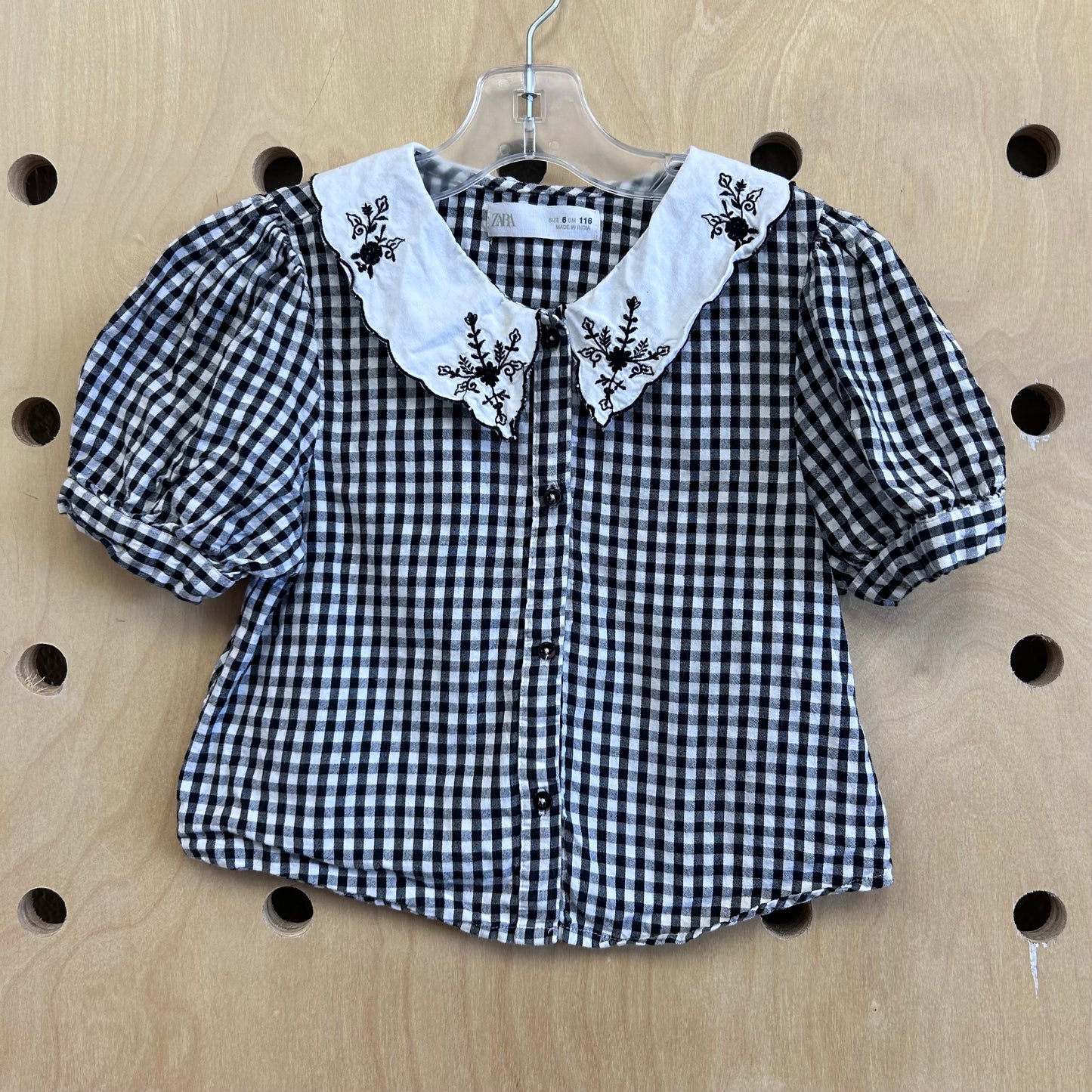 B+W Gingham Top