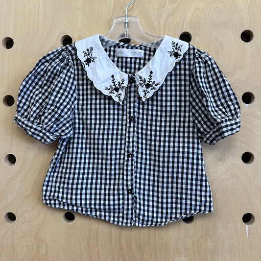 B+W Gingham Top