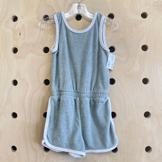 Sage Terry Romper
