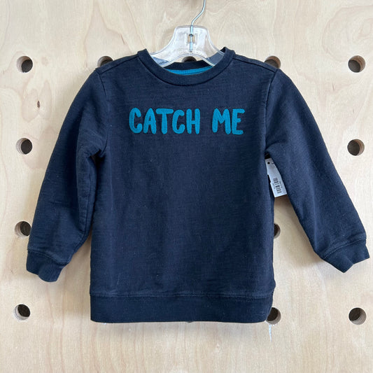 Black & Teal Catch Me Sweatshirt